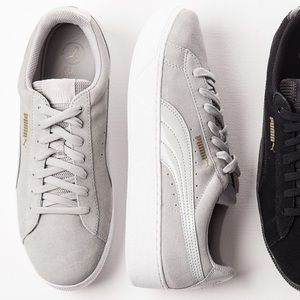 Puma Vikky Platforms In gray